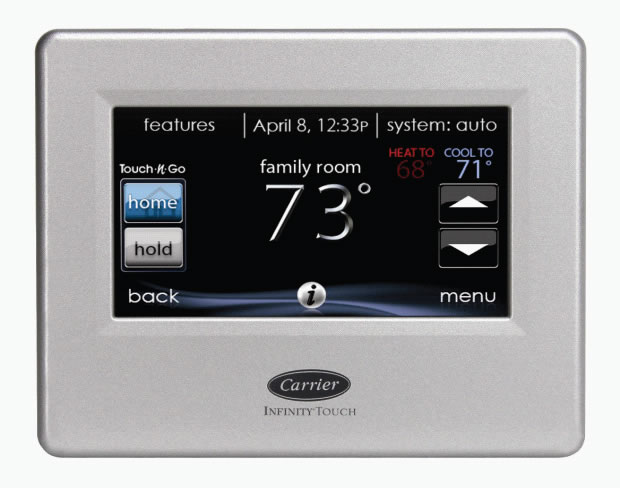 Carrier Inifinty Touch User Interface